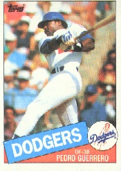 1985 Topps Baseball Cards      575     Pedro Guerrero